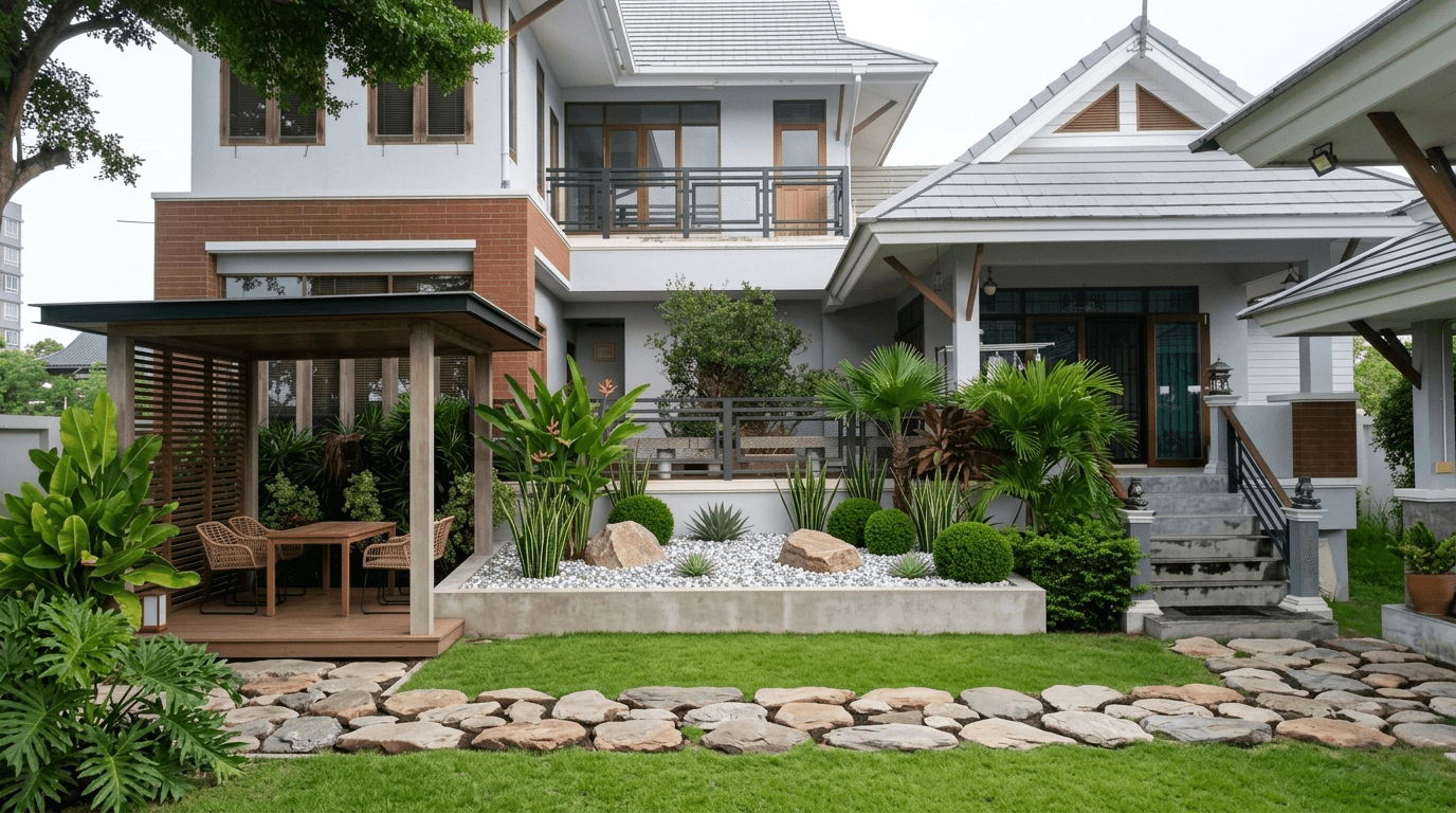 Yard design in no_style style — photo by GenRoom AI