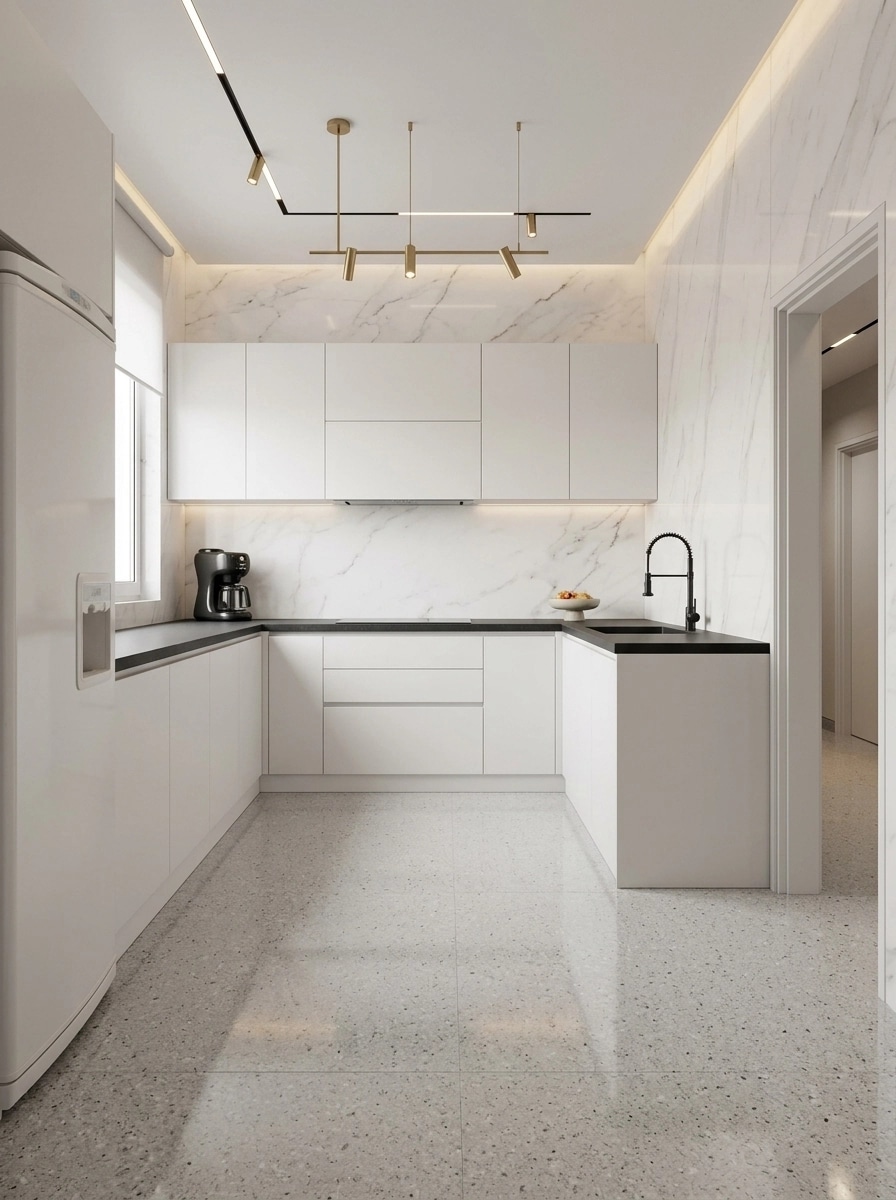 Minimalism Kitchen design — interior photo by GenRoom AI