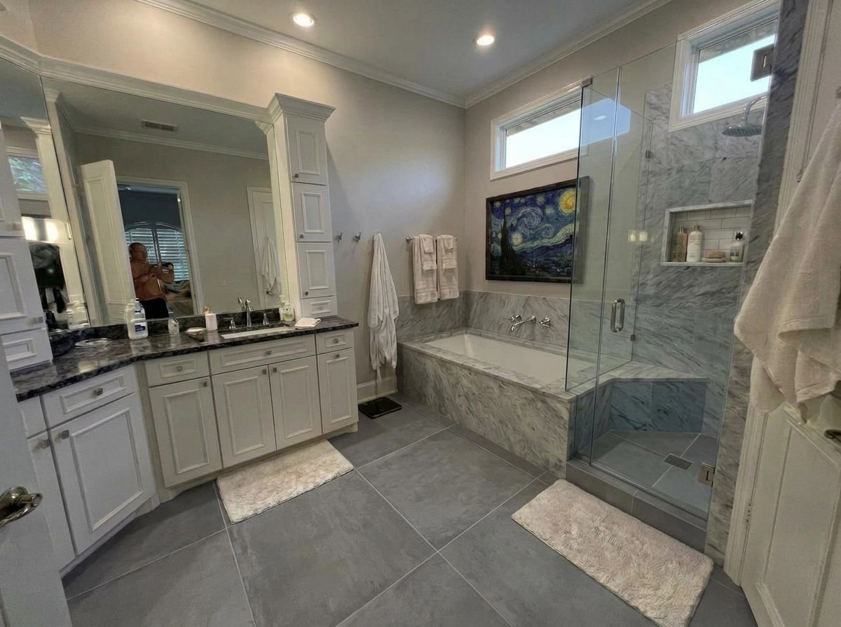 Bathroom interior in no_style style — photo by GenRoom AI