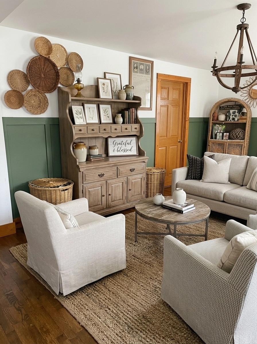 Modern Farmhouse Living Room design — interior photo by GenRoom AI