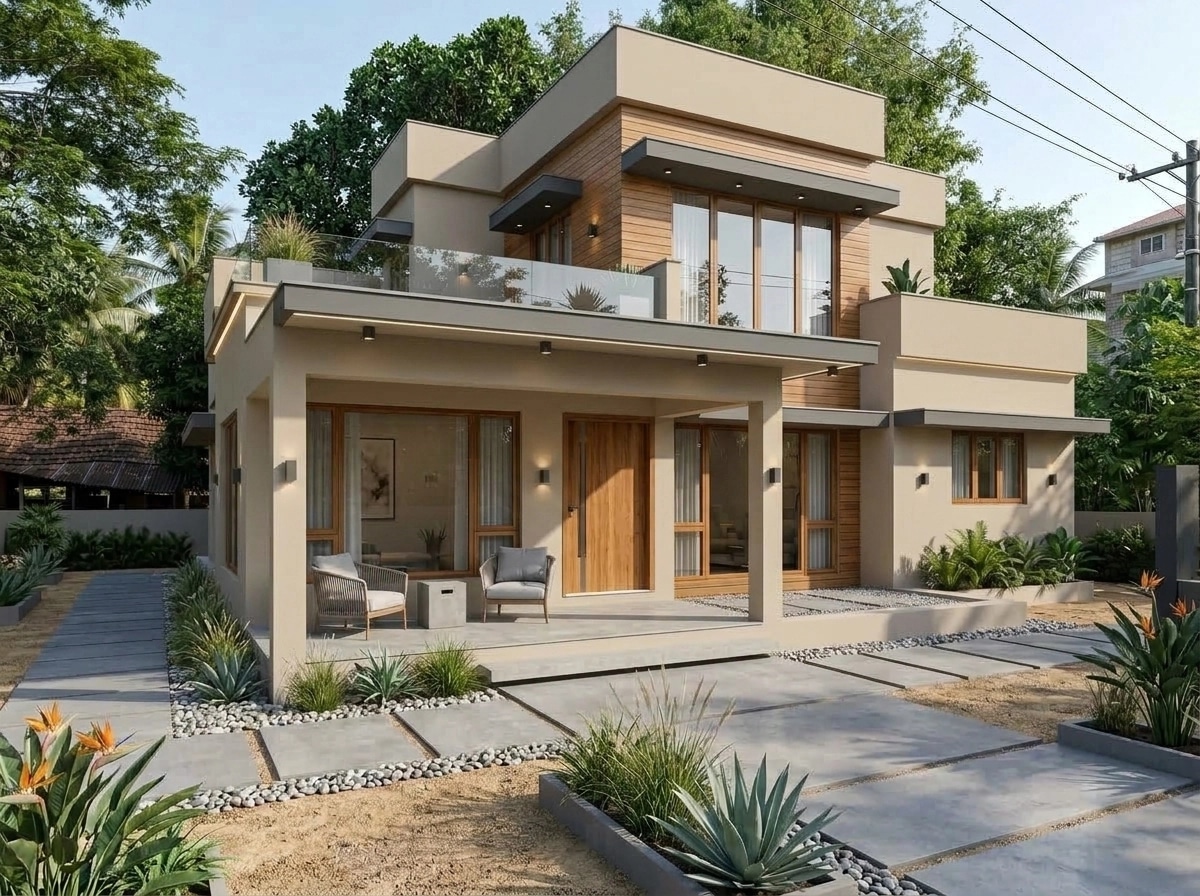 Contemporary Facade Facade design — facade photo by GenRoom AI
