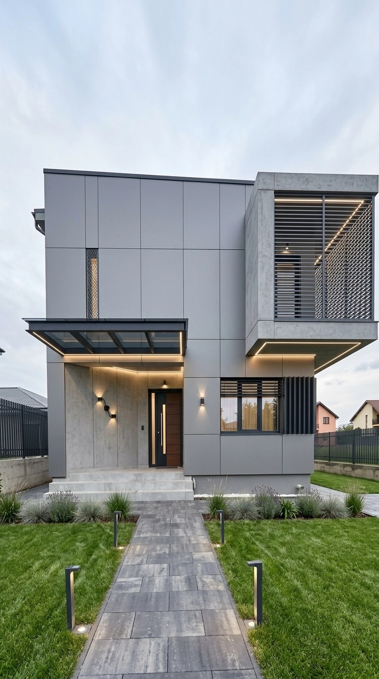 Hi-Tech Facade Façade design — facade photo by GenRoom AI