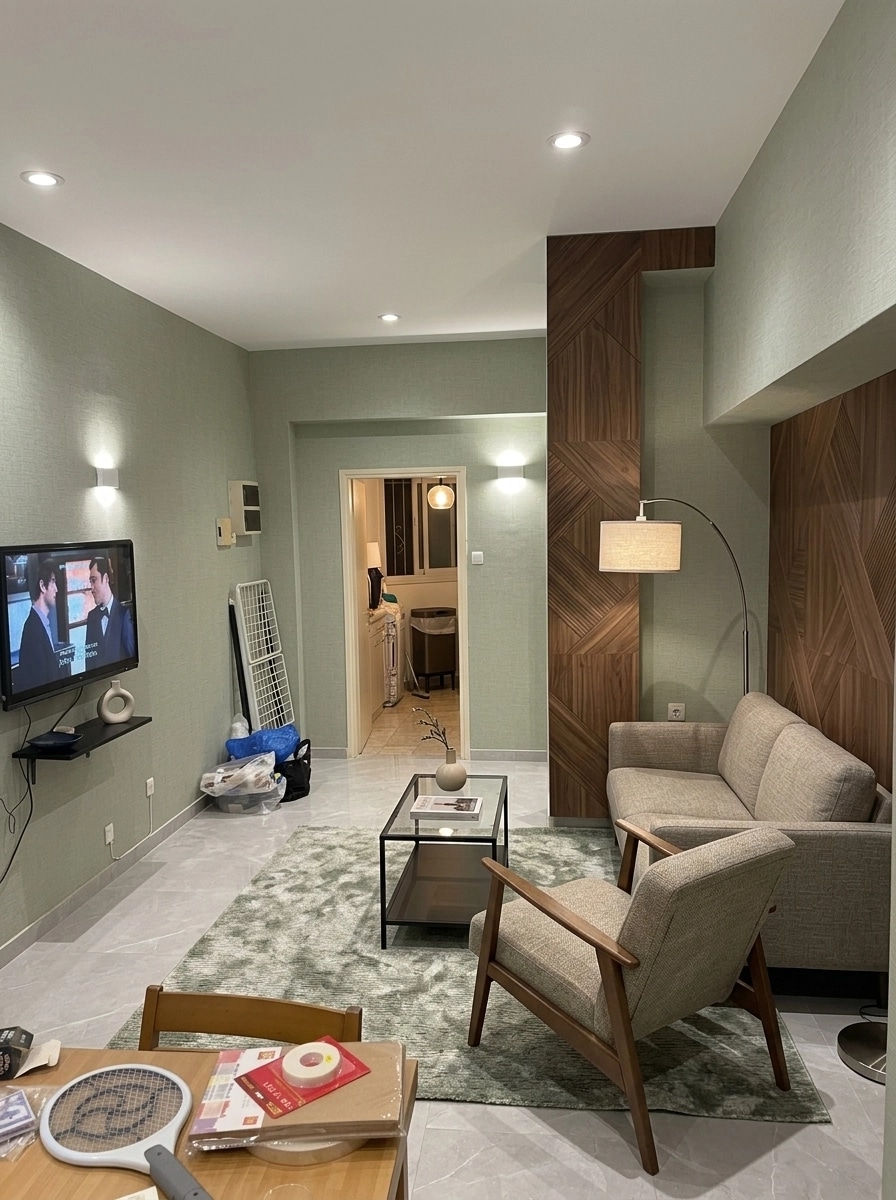 Interior design in Contemporary style — Living Room by GenRoom AI