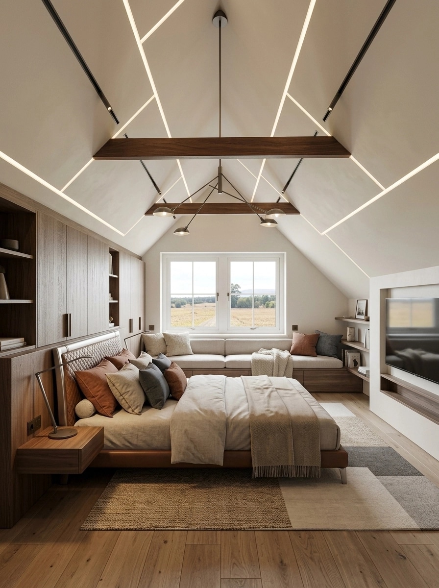 Contemporary Bedroom design — interior photo by GenRoom AI