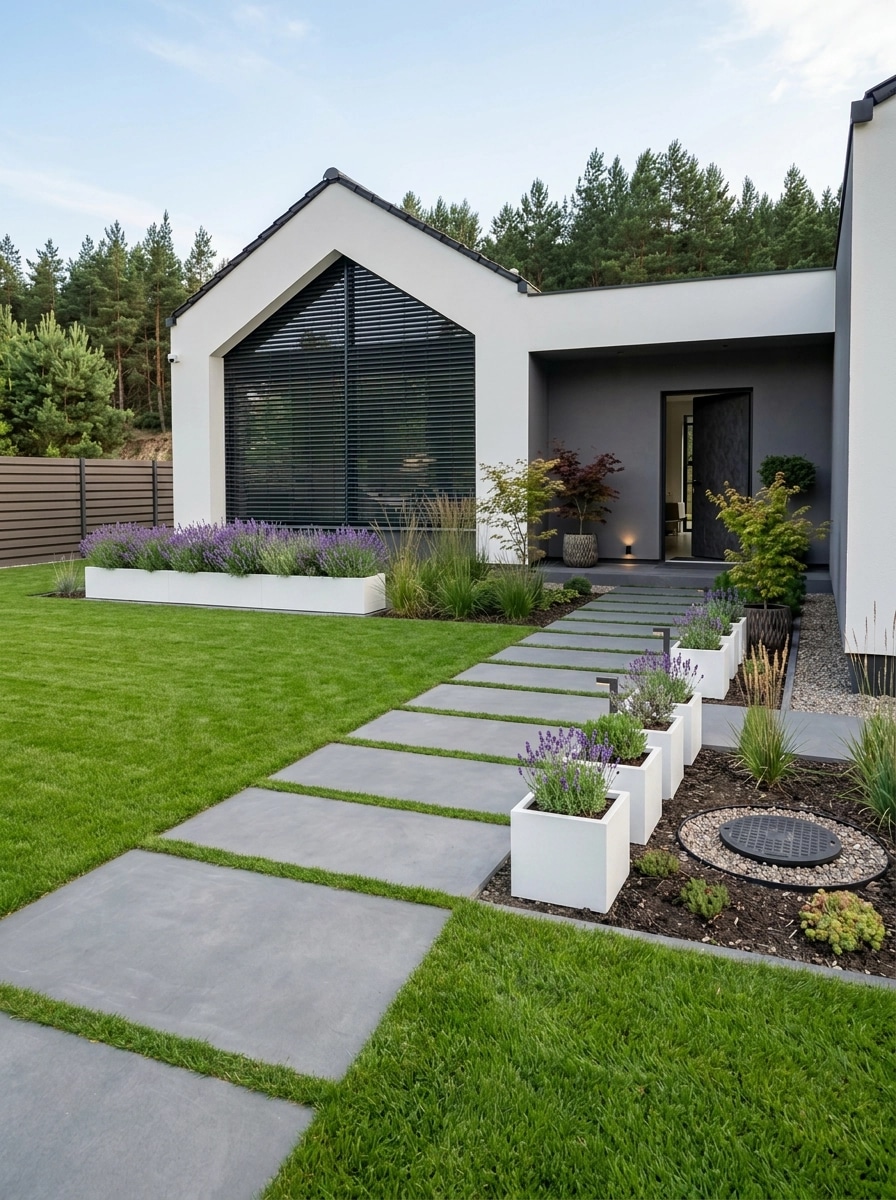 Landscape design in Minimalist Yard style — Yard by GenRoom AI