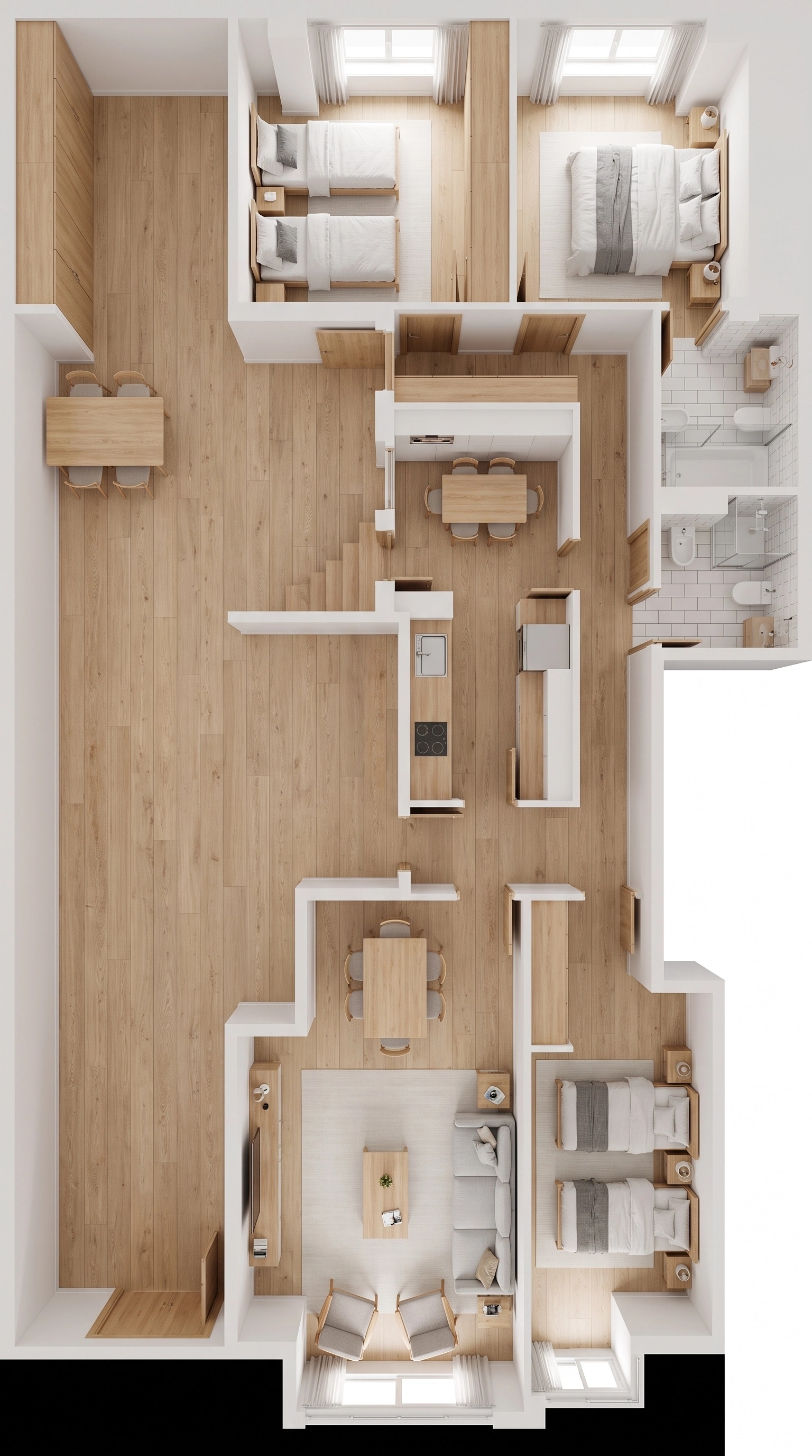 Scandinavian Living Room design — interior photo by GenRoom AI