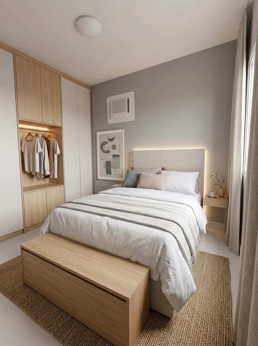 Interior design in Scandinavian style — Bedroom by GenRoom AI