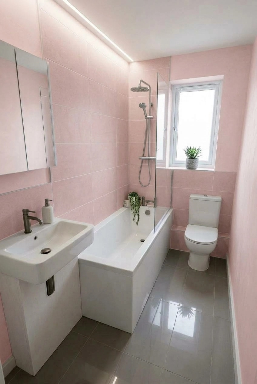 Minimalism Bathroom design — interior photo by GenRoom AI
