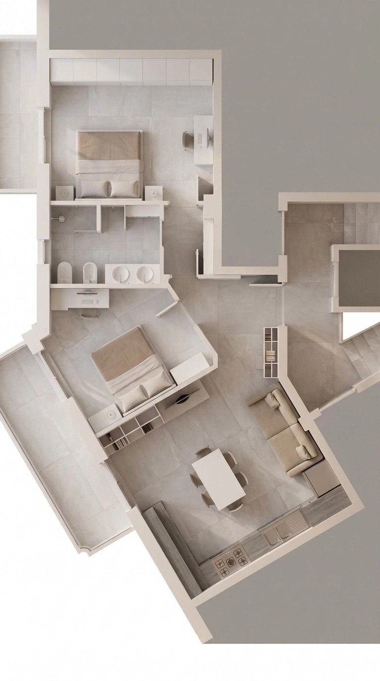 Interior design in Contemporary style — Living Room by GenRoom AI