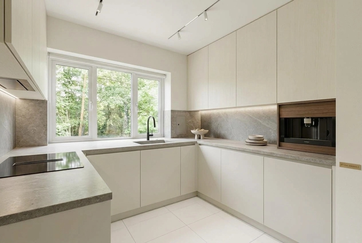 Minimalism Kitchen design — interior photo by GenRoom AI