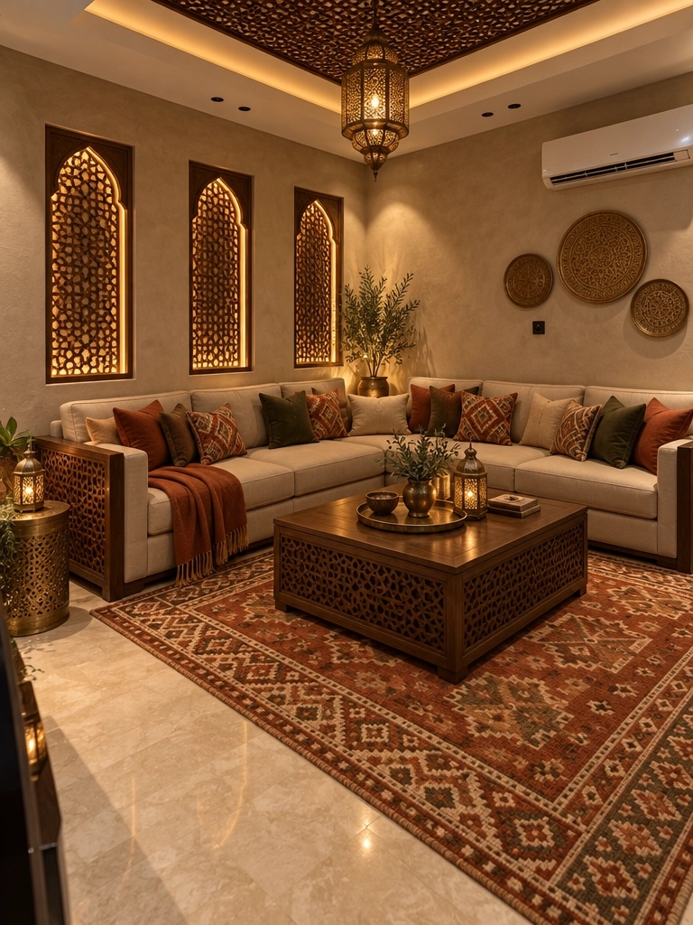 Interior design in Arabian / Moroccan style — Living Room by GenRoom AI