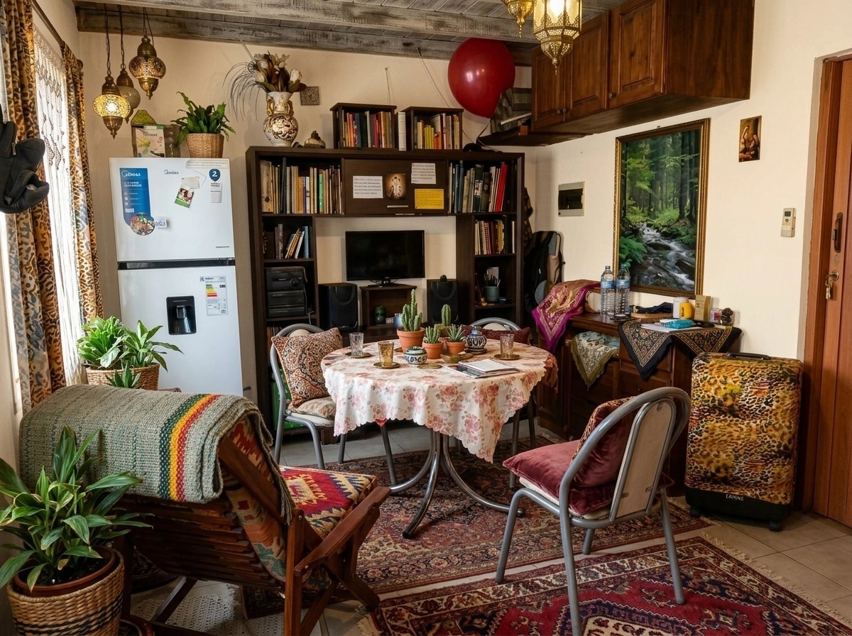 Interior design in Bohemian style — Living Room by GenRoom AI