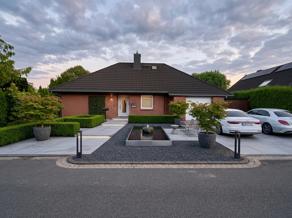 Landscape design in Minimalist Yard style — Yard by GenRoom AI
