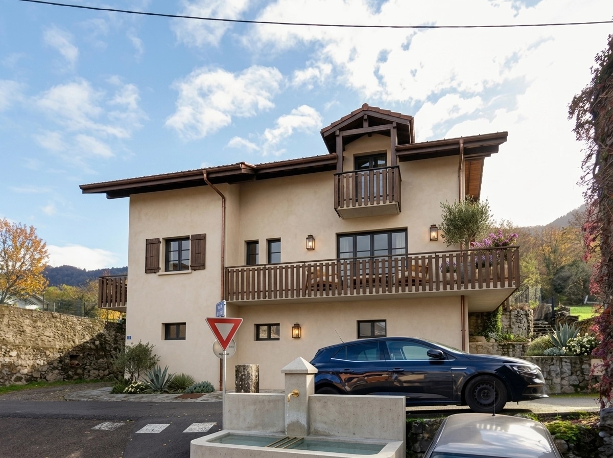 Facade design in Mediterranean Facade style — Facade by GenRoom AI