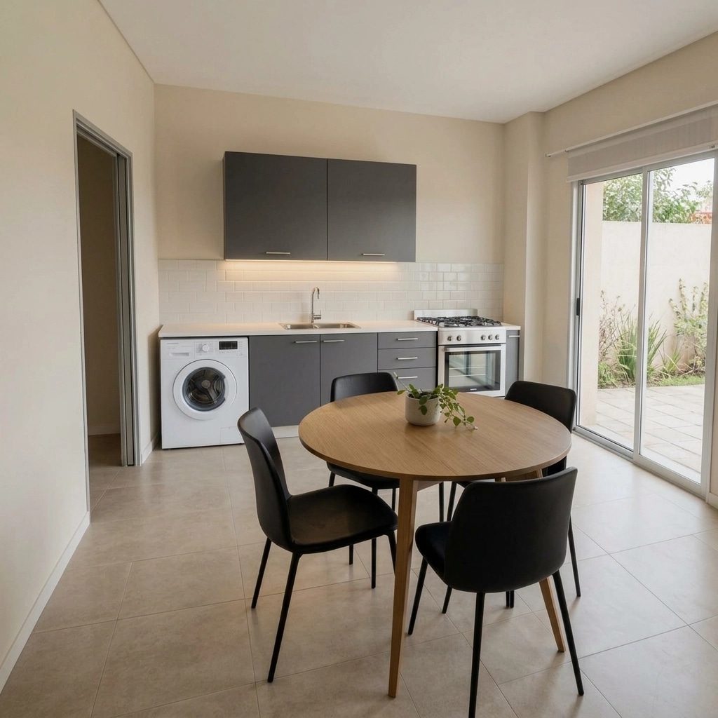 Kitchen interior in no_style style — photo by GenRoom AI