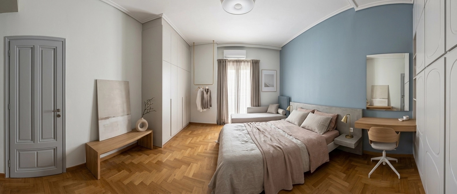 Minimalism Bedroom design — interior photo by GenRoom AI