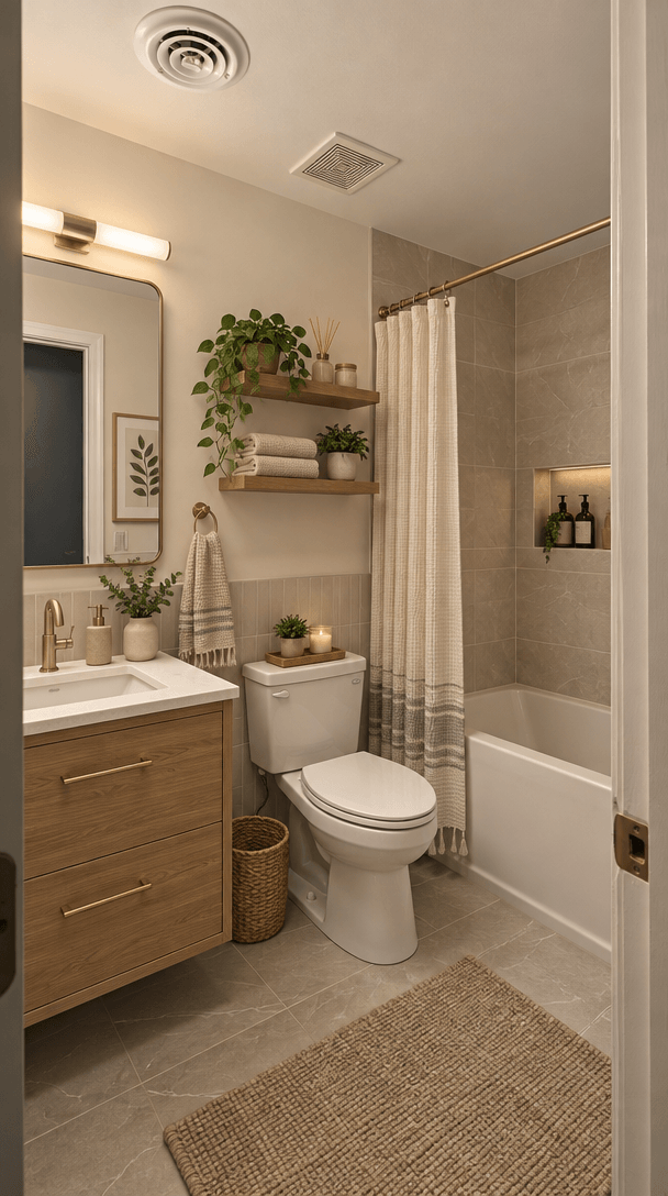 Bathroom interior in Contemporary style — photo by GenRoom AI