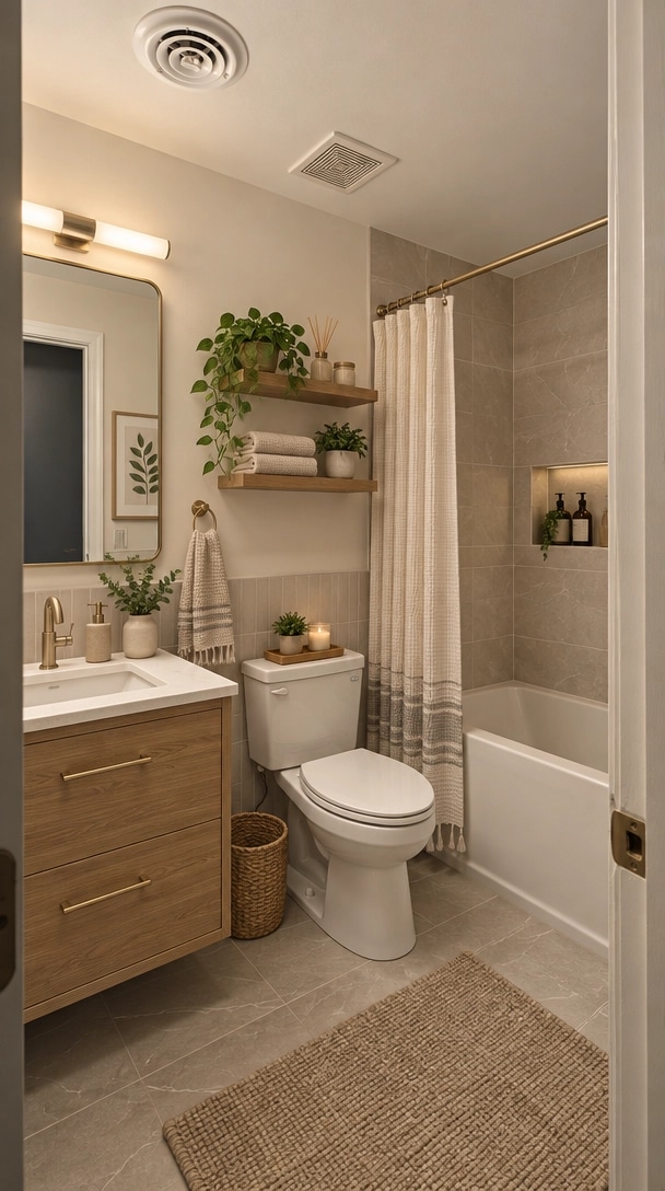 Contemporary Bathroom design — interior photo by GenRoom AI