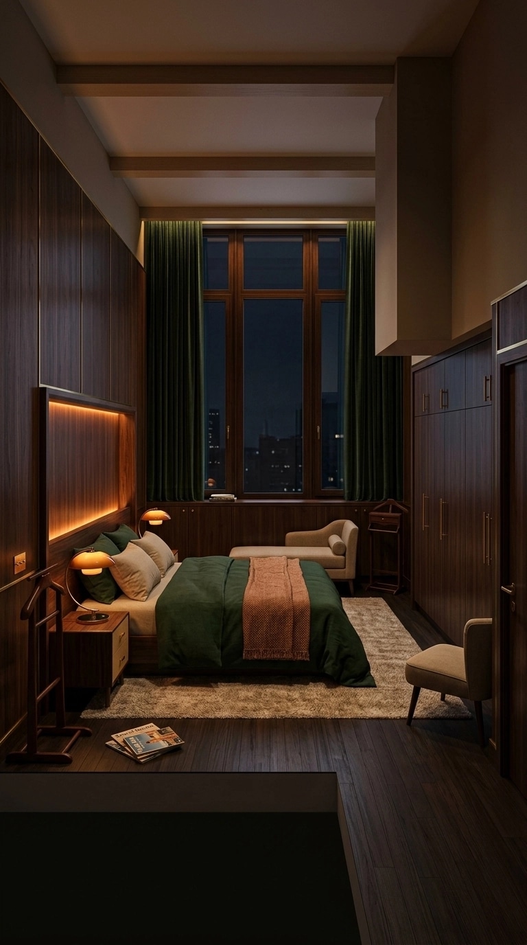 Interior design in Mid-Century Modern style — Bedroom by GenRoom AI
