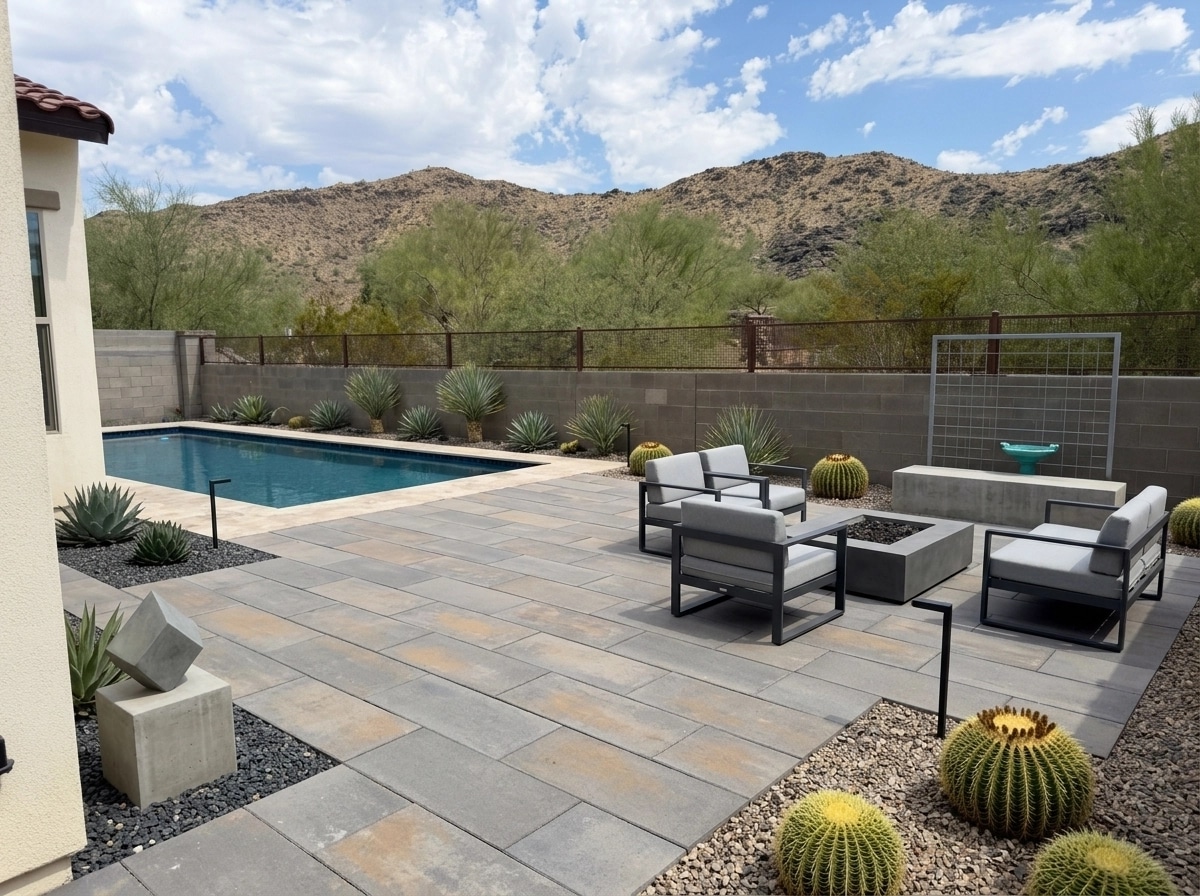 Landscape design in Minimalist Yard style — Yard by GenRoom AI