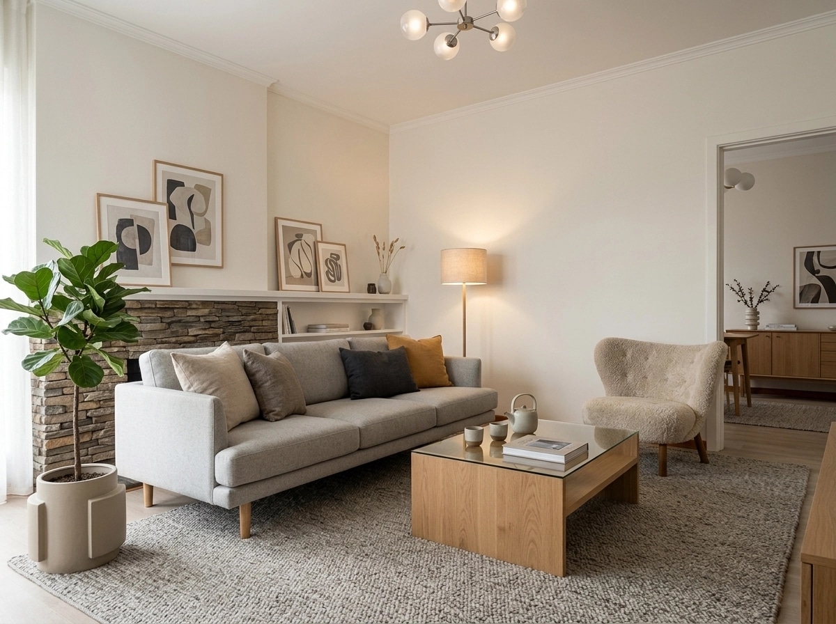 Scandinavian Living Room design — interior photo by GenRoom AI