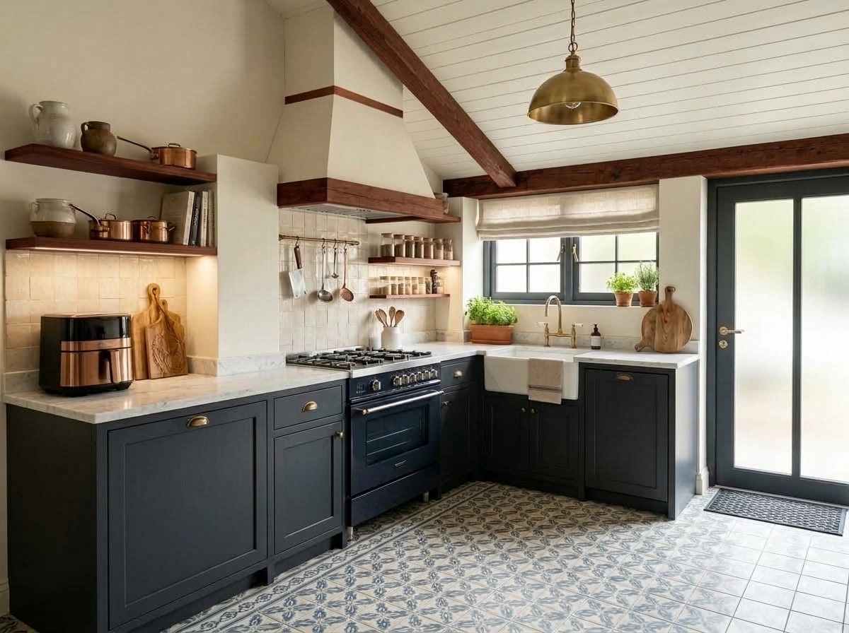 Modern Farmhouse Kitchen design — interior photo by GenRoom AI