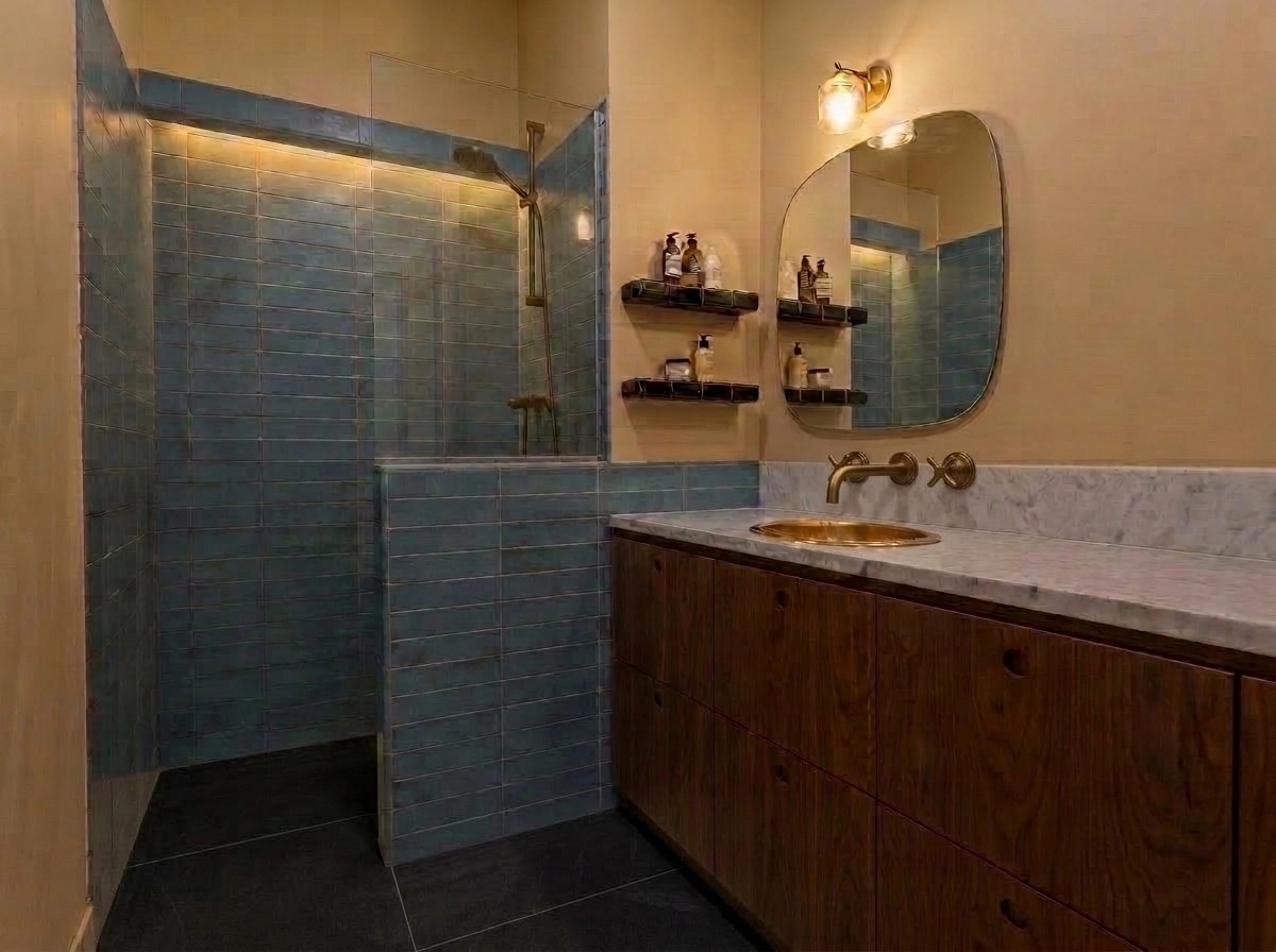 Bathroom interior in no_style style — photo by GenRoom AI