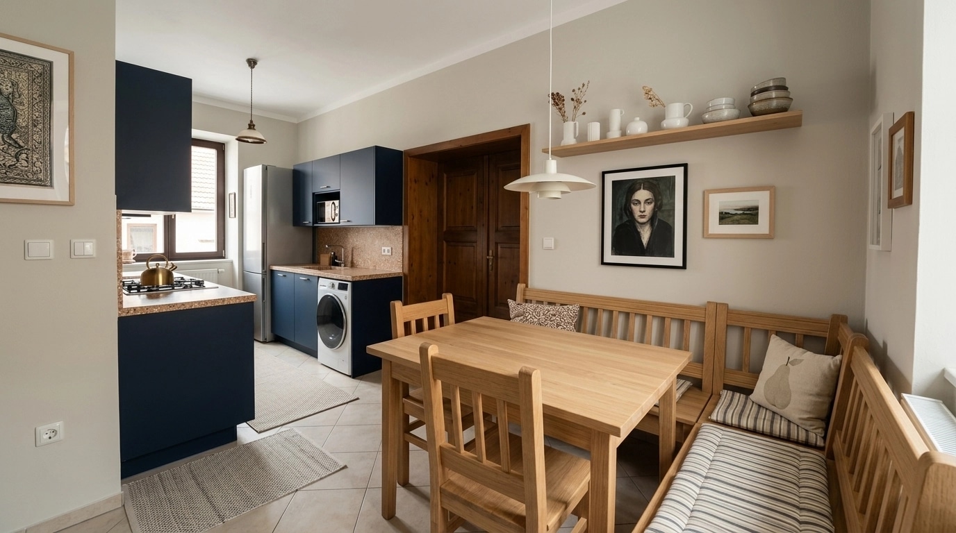 Interior design in Scandinavian style — Kitchen by GenRoom AI