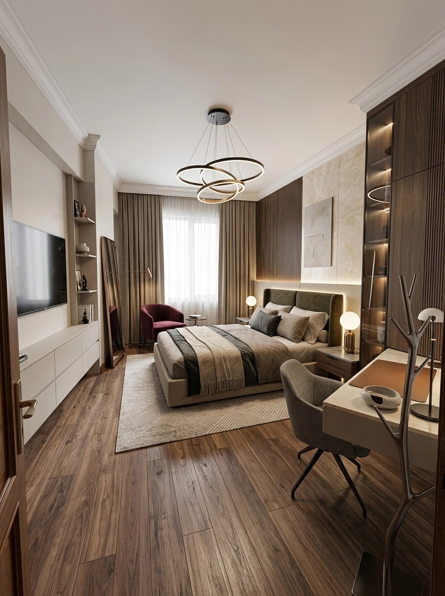 Interior design in Contemporary style — Bedroom by GenRoom AI