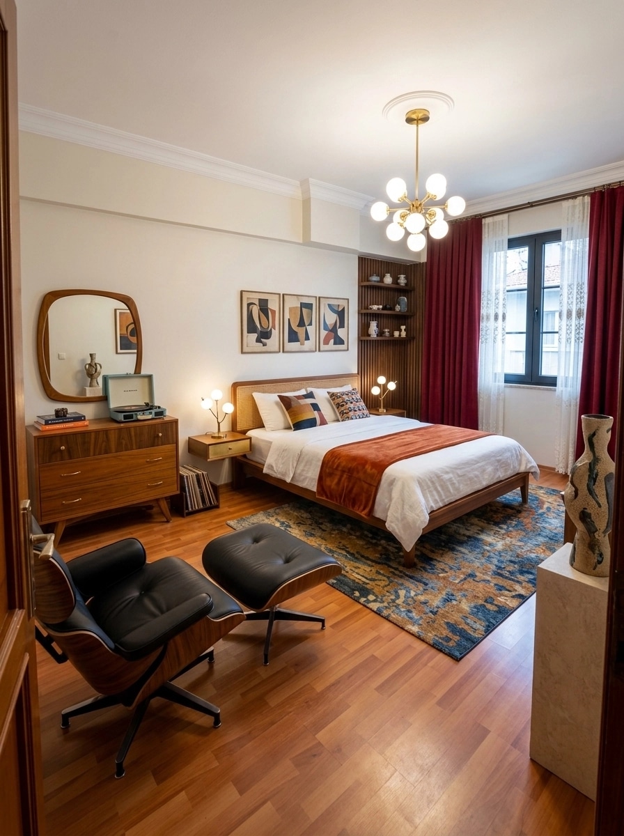 Mid-Century Modern Quarto design — interior photo by GenRoom AI