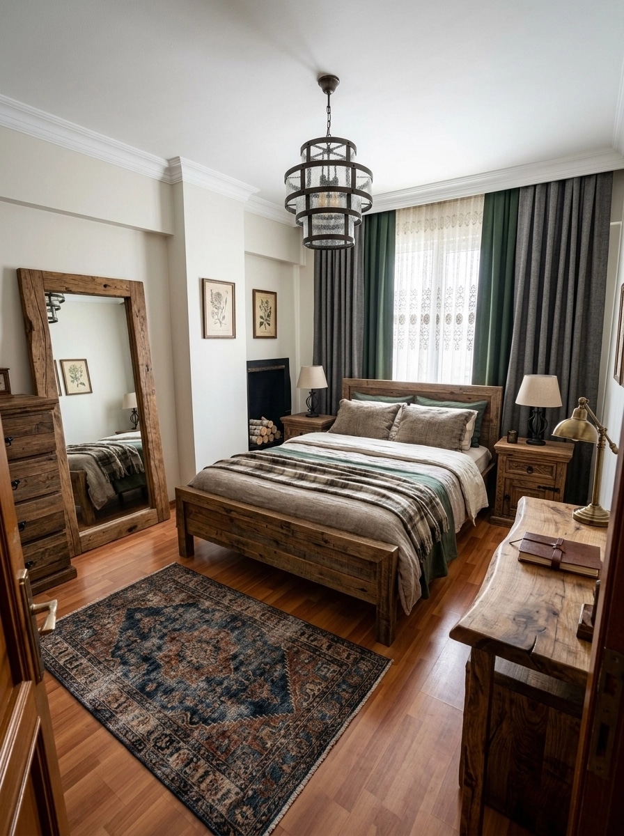 Rustic Bedroom design — interior photo by GenRoom AI