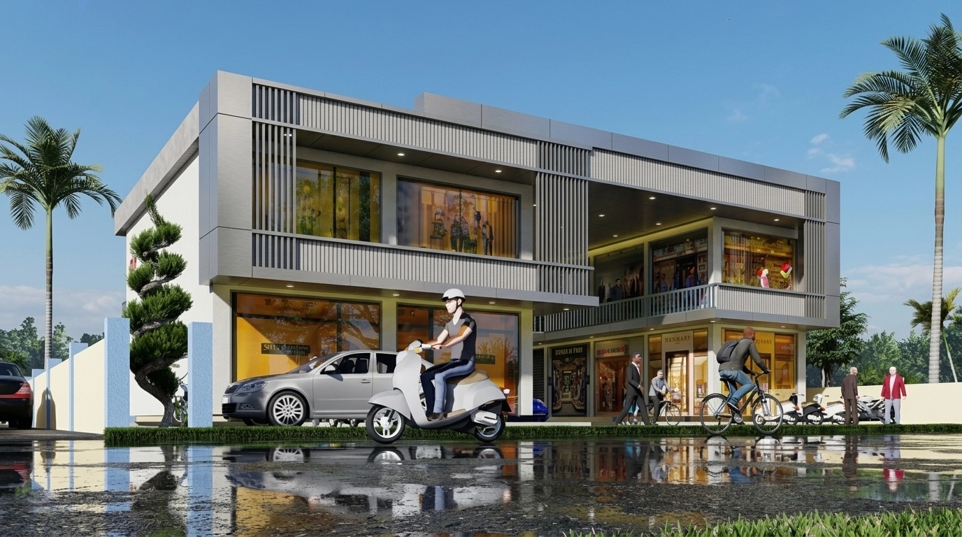 Contemporary Facade Facade design — facade photo by GenRoom AI