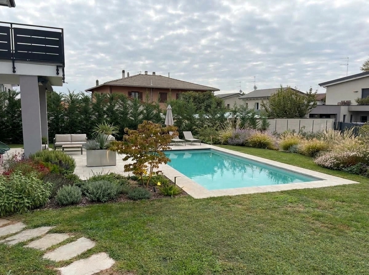 Landscape design in Contemporary Yard style — Yard by GenRoom AI