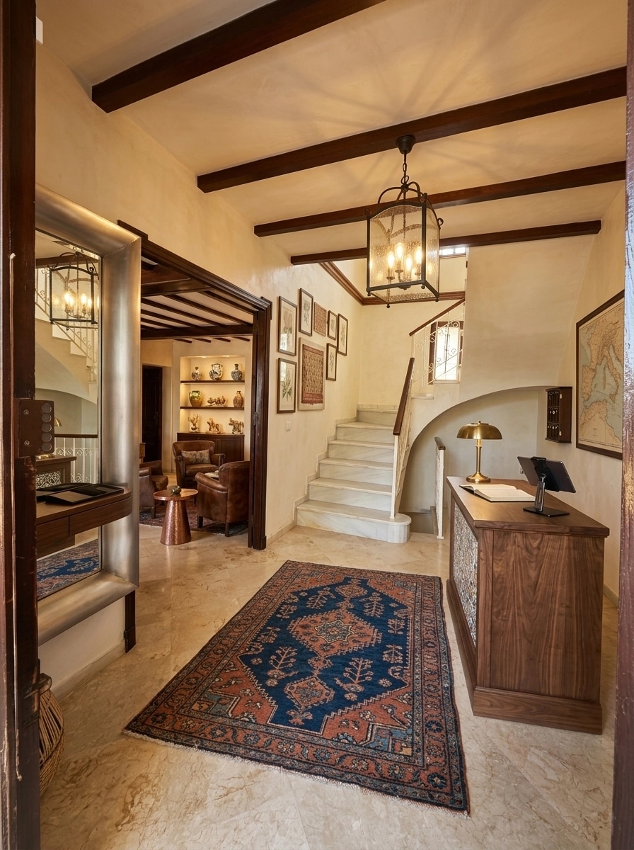 Interior design in Mediterranean style — lobby by GenRoom AI