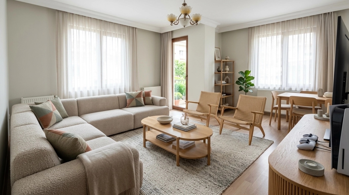 Interior design in Scandinavian style — Living Room by GenRoom AI