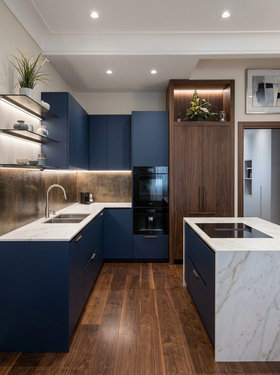 Kitchen interior in Contemporary style — photo by GenRoom AI