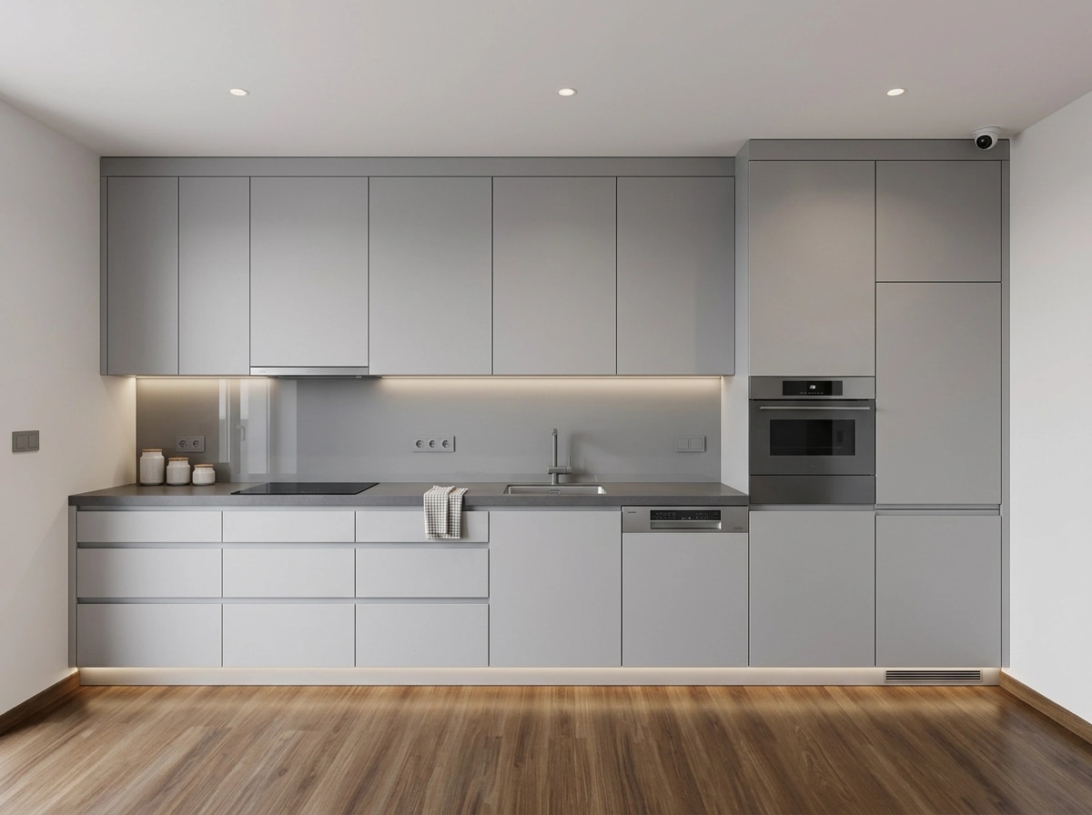 Minimalism Kitchen design — interior photo by GenRoom AI
