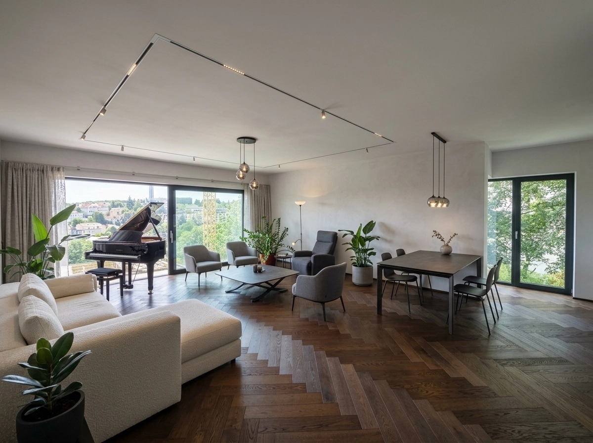 Minimalism Living Room design — interior photo by GenRoom AI