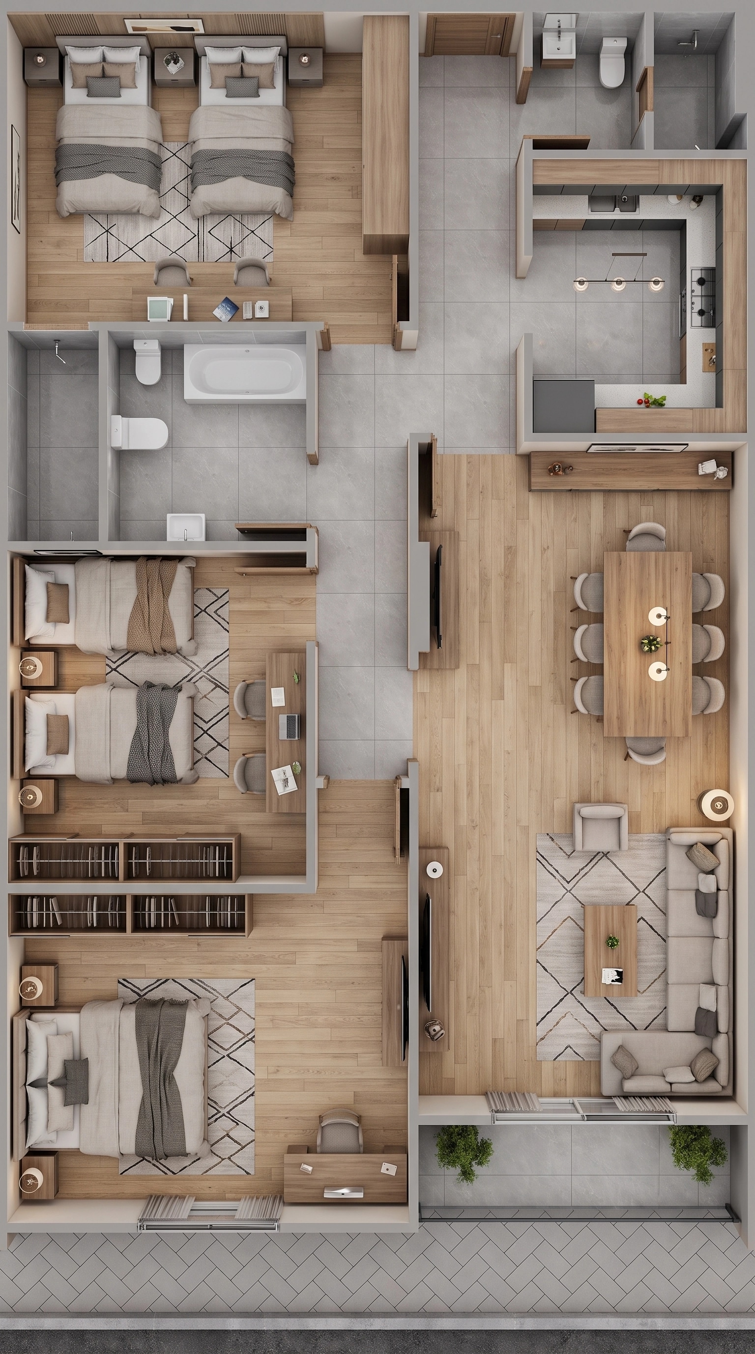 Interior design in Contemporary style — Living Room by GenRoom AI