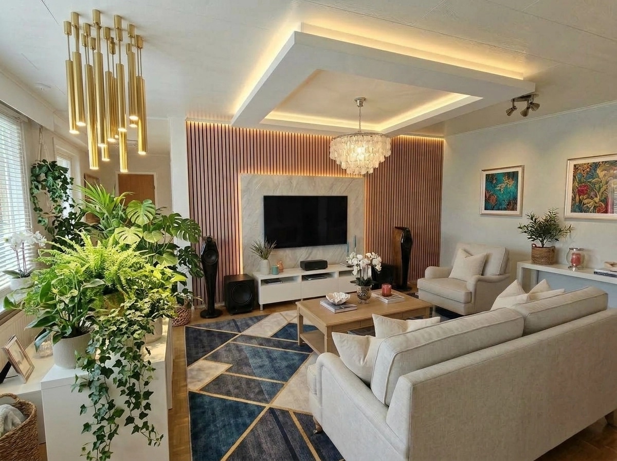Interior design in Coastal / Hamptons style — Living Room by GenRoom AI