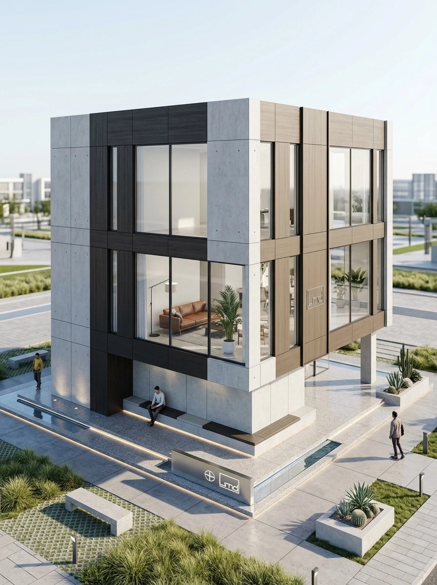 Minimalist Facade Facade design — facade photo by GenRoom AI