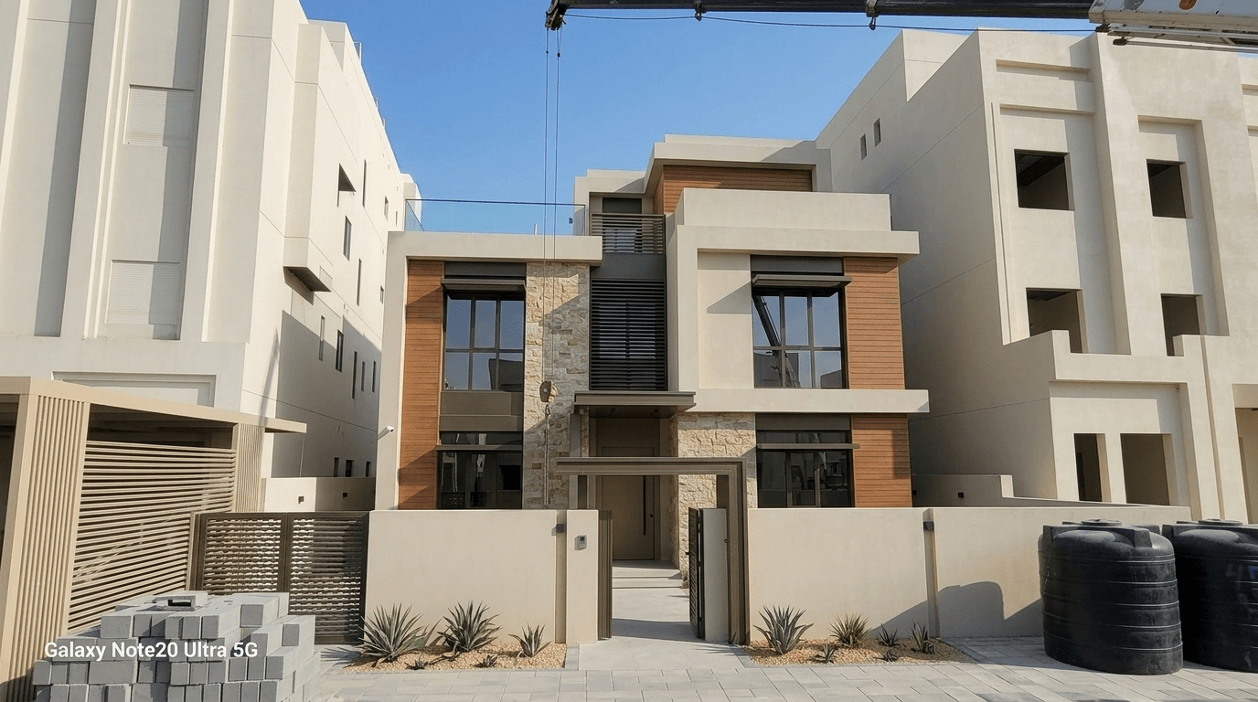 Facade design in Contemporary Facade style — Yard by GenRoom AI