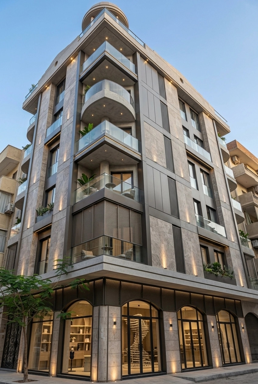 Contemporary Facade Facade design — facade photo by GenRoom AI