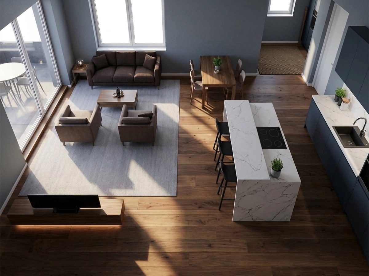 Interior design in Contemporary style — Living Room by GenRoom AI
