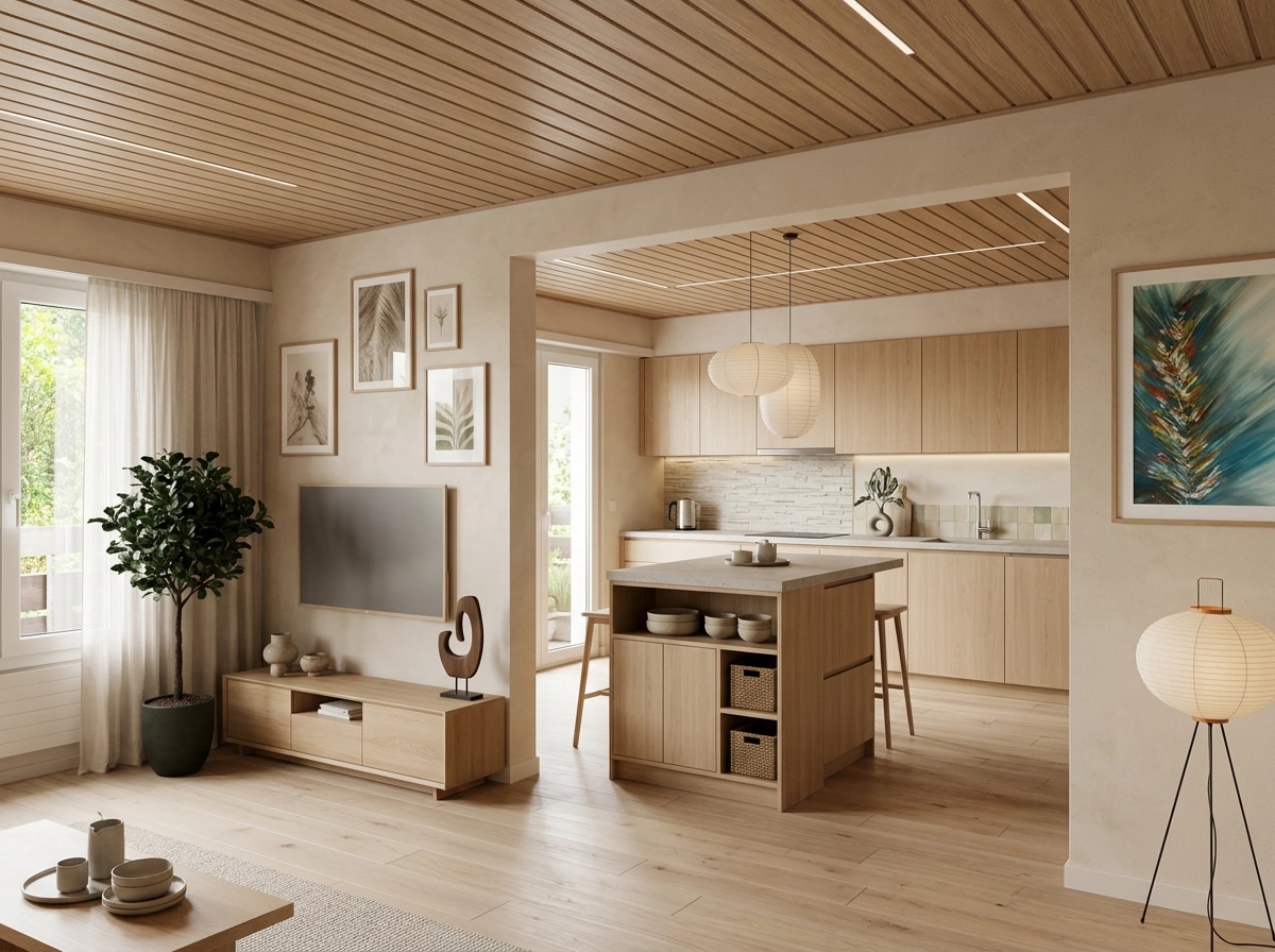 Interior design in Japandi style — Kitchen by GenRoom AI