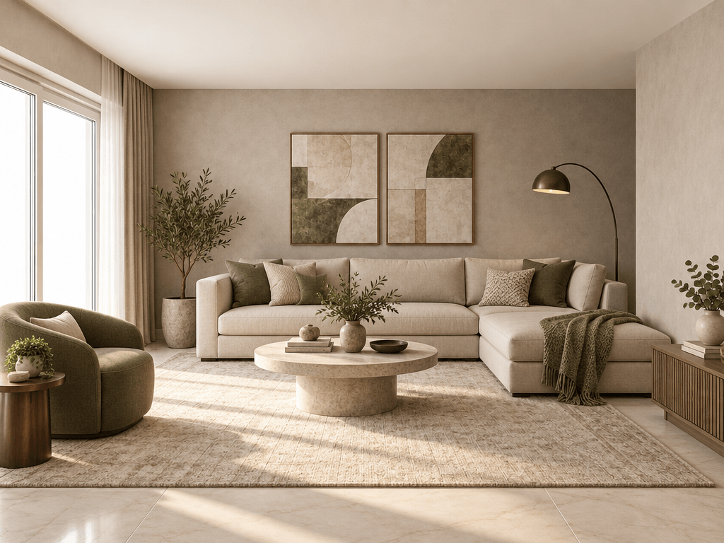 Contemporary Living Room design — interior photo by GenRoom AI