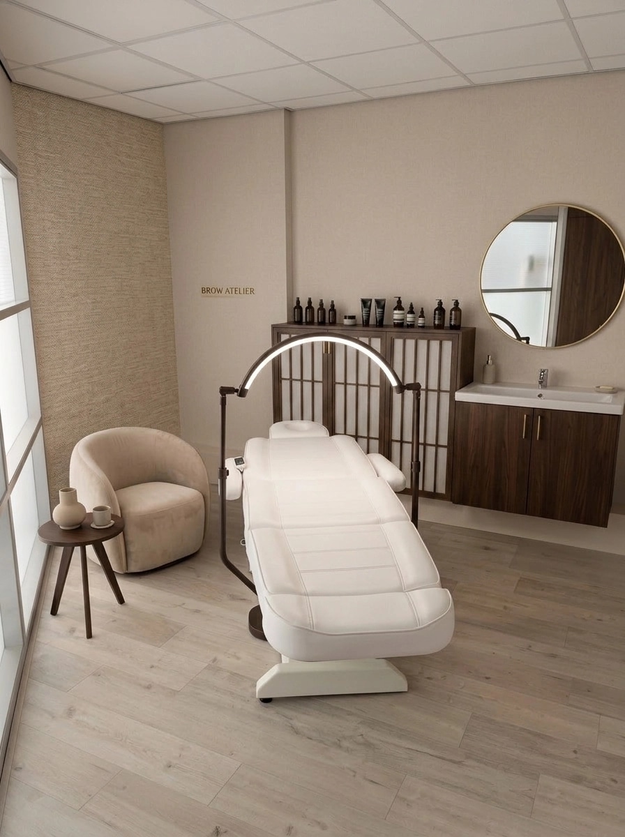 Interior design in Japandi style — beauty_salon by GenRoom AI
