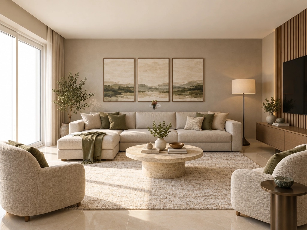 Interior design in Contemporary style — Living Room by GenRoom AI