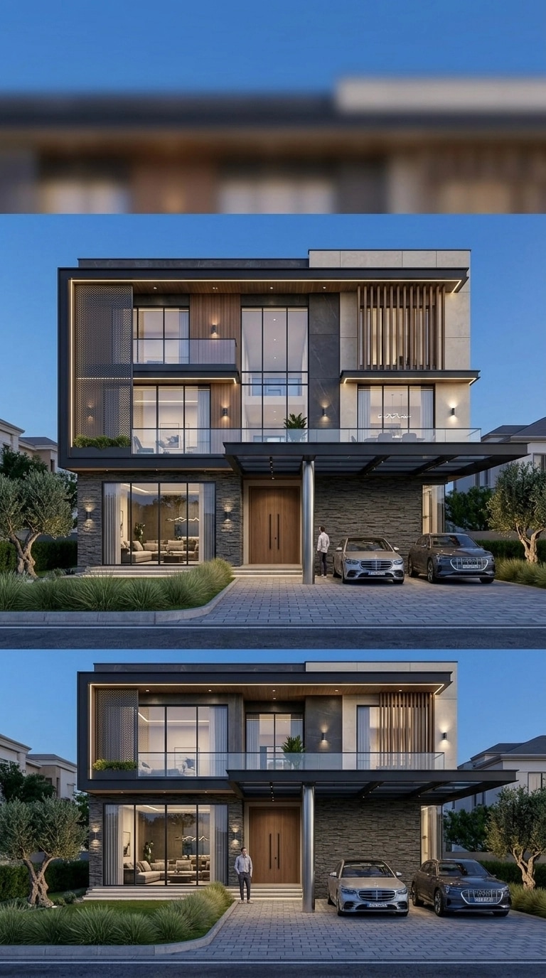 Contemporary Facade Facade design — facade photo by GenRoom AI