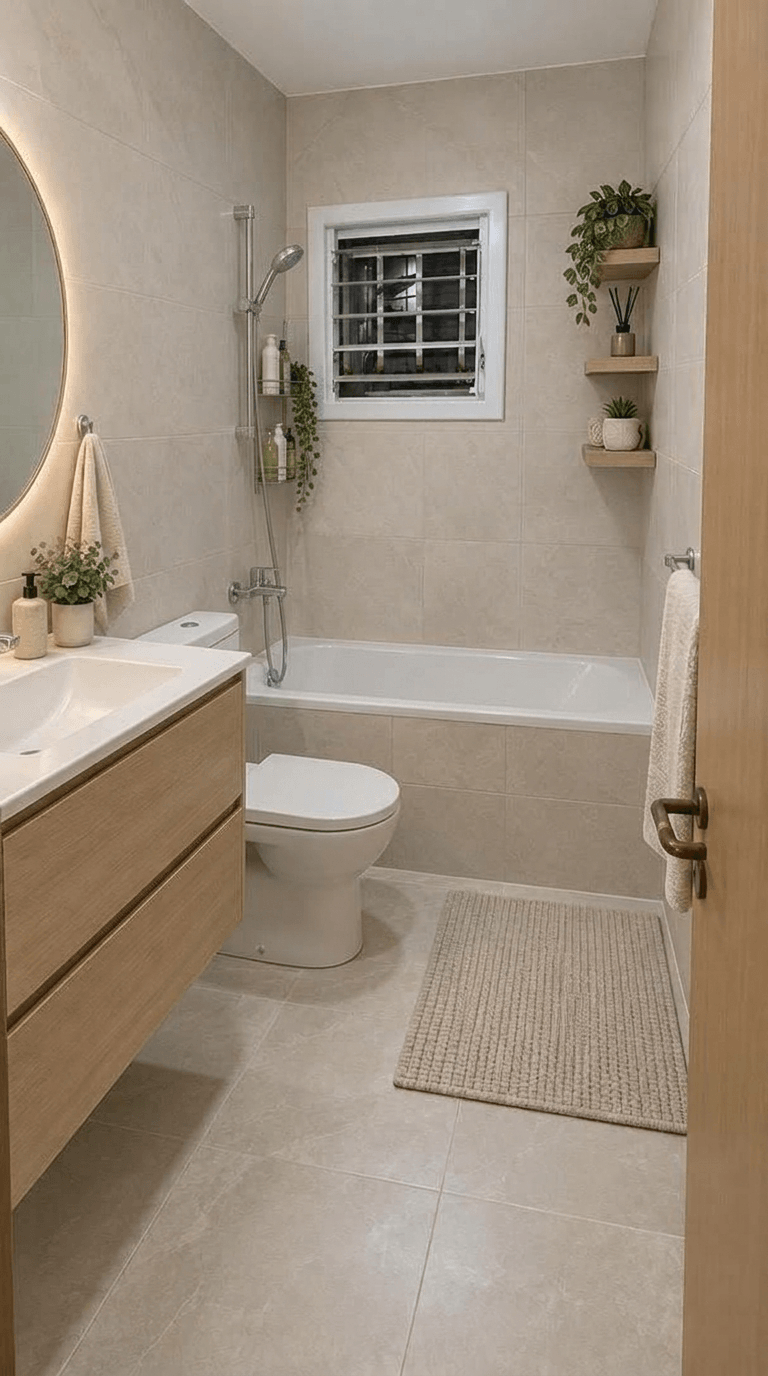 Bathroom interior in no_style style — photo by GenRoom AI